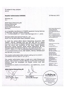 ADVA Authorizedr